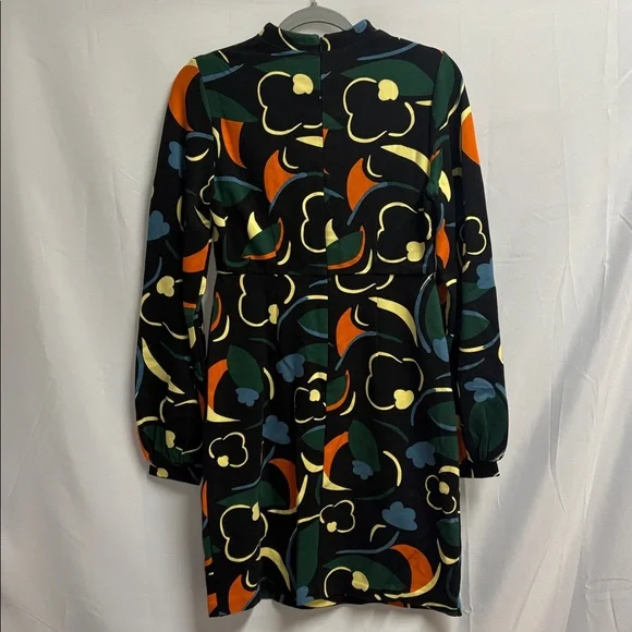 Boden Naomi Mod Print Jersey Dress Black Multi Size 4 - Picture 4 of 7